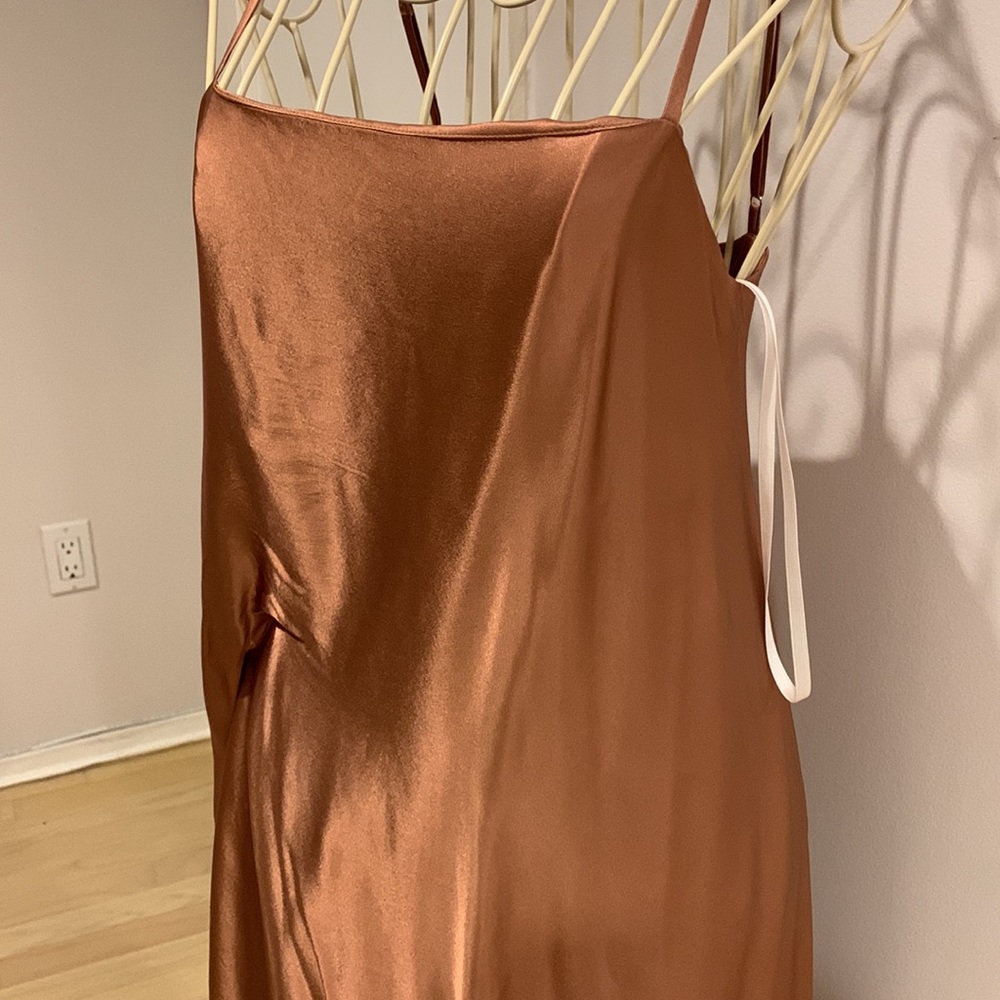NWT Halston Kaia Silk Slip Dress - Picture 5 of 8